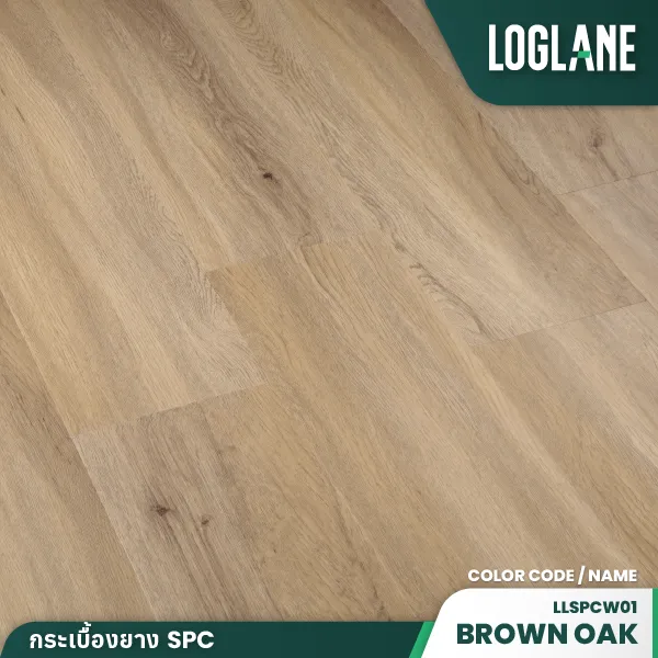 กระเบื้องยาง SPC รุ่น Brown Oak - Image 5