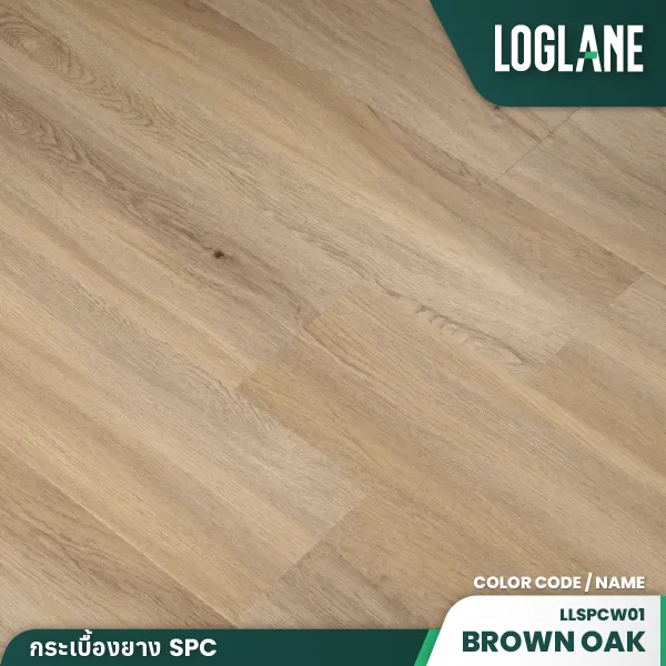 กระเบื้องยาง SPC รุ่น Brown Oak - Image 4