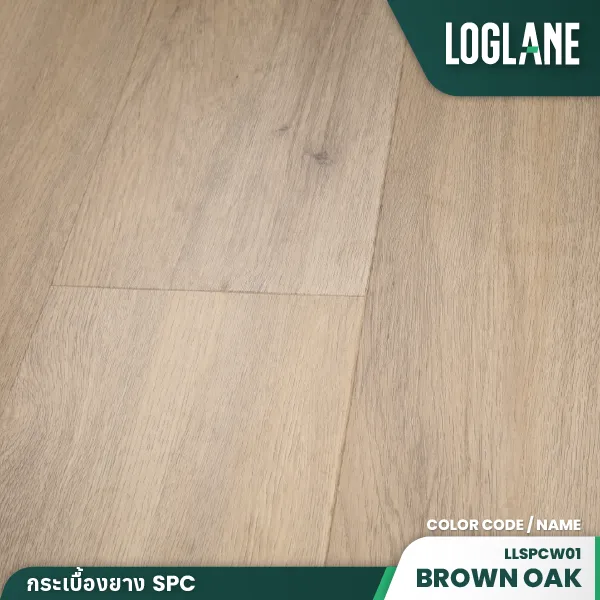 กระเบื้องยาง SPC รุ่น Brown Oak - Image 2