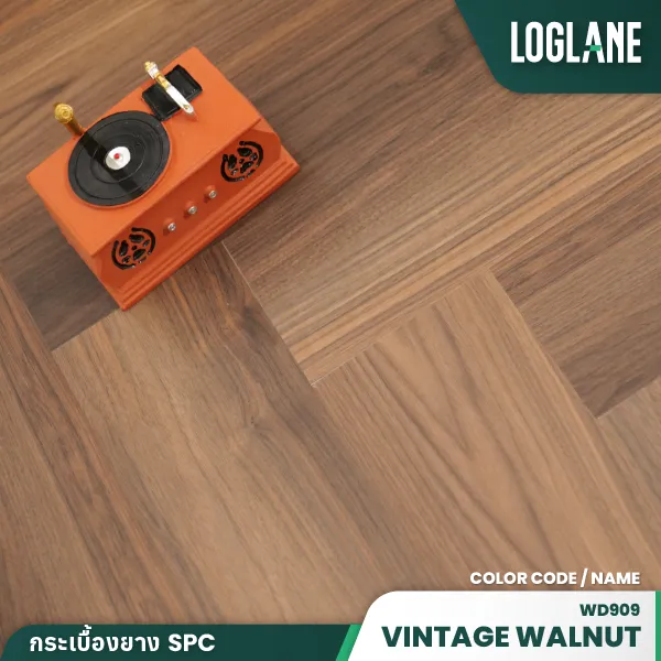กระเบื้องยาง SPC รุ่น Vintage Walnut - Image 3